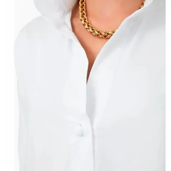 Tuckernuck White/Blanc Willow Blouse NWT size Small - Picture 8 of 14